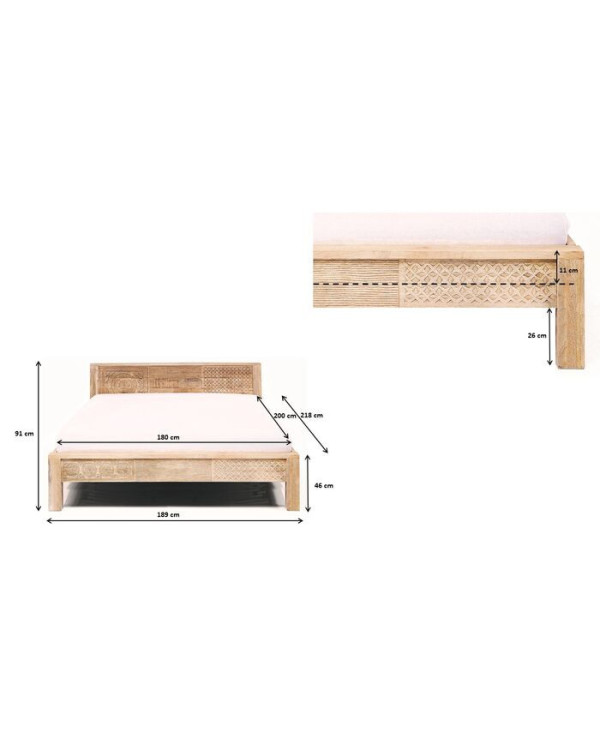 Letto in legno Puro alto