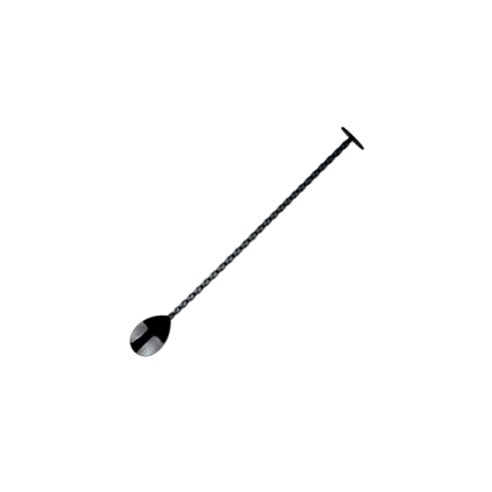 Muddler Bar Spoon | 28 cm Nero