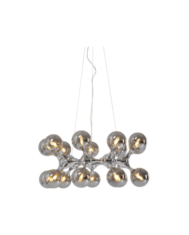Lampadario Atomic Balls argento Ø74cm