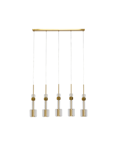 Lampadario Candy Bar oro 103cm