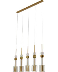 Lampadario Candy Bar oro 103cm