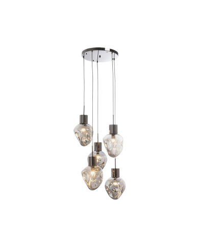 Lampadario Supernova Smoky Cinque Ø50cm