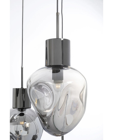Lampadario Supernova Smoky Cinque Ø50cm