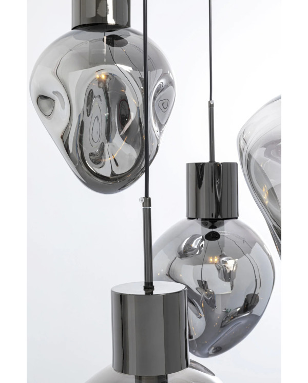 Lampadario Supernova Smoky Cinque Ø50cm