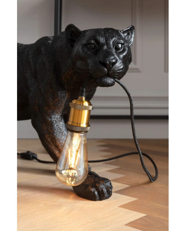 Lampada da pavimento Animal Bagheera 40cm