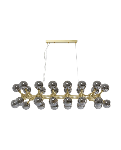 Lampadario Atomic Balls ottone 140cm