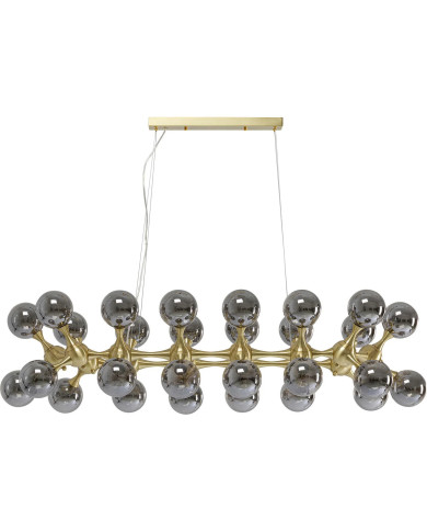 Lampadario Atomic Balls ottone 140cm