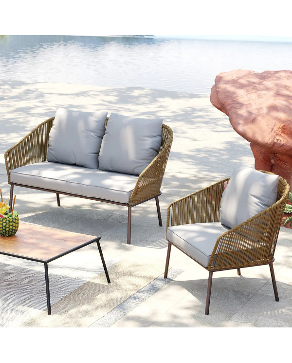 Set Elba Quattro naturale Outdoor (4-pz)