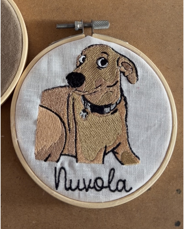Telaio personalizzato con illustrazione del tuo cane