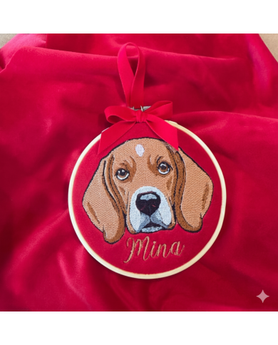 Telaio personalizzato con illustrazione del tuo cane