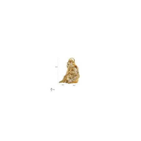Gorilla con Cuffie Oro
