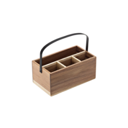 Cassettina in Acacia 4 scomparti