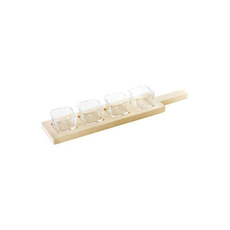 Set 4 Aperitivo Base in Legno