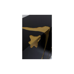Credenza Cracked nero oro 165x80 cm