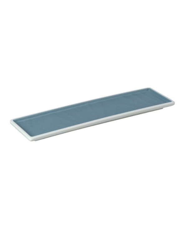 Taiji Vassoio rettangolare stretto azzurro cm 30,5 x 8